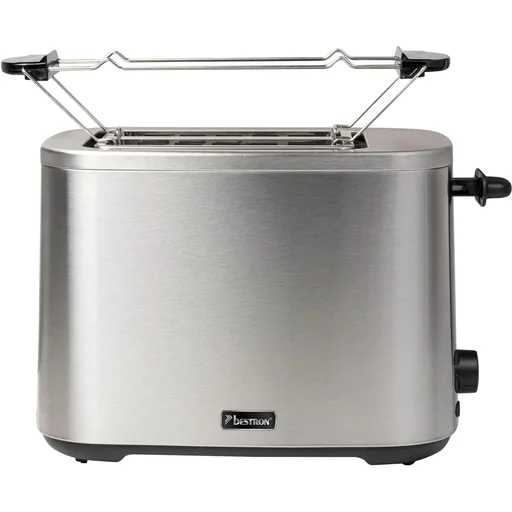 "Stainless steel toaster for 2 slices of toast with bun warmer, 800 watts - ATO800STE image"