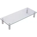 Monitor stand screen stand monitor holder height adjustable glass metal 56 x 21 x 9 11 cm