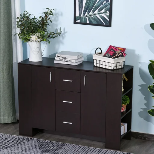 "Chest of drawers, dark coffee image"