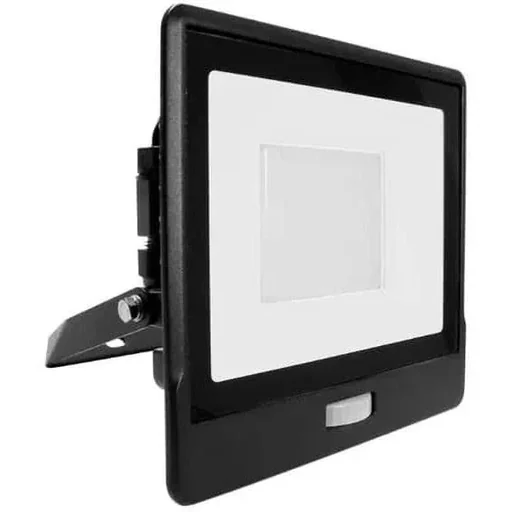 "VT-158S LED Floodlight with Sensor - 50 W - 4000 Lm - 6500K - Black image"