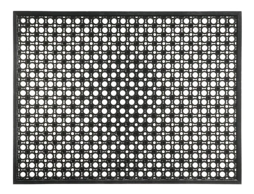 "Lizzy black doormat 48 x 62 cm with vinyl bristles image"