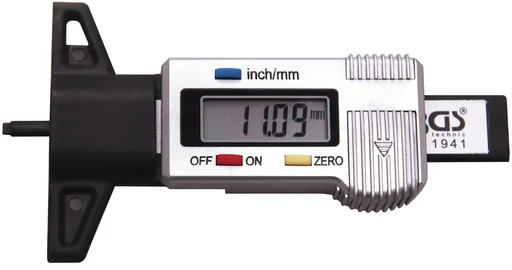 "Digital tire tread caliper, 0 - 28mm image"
