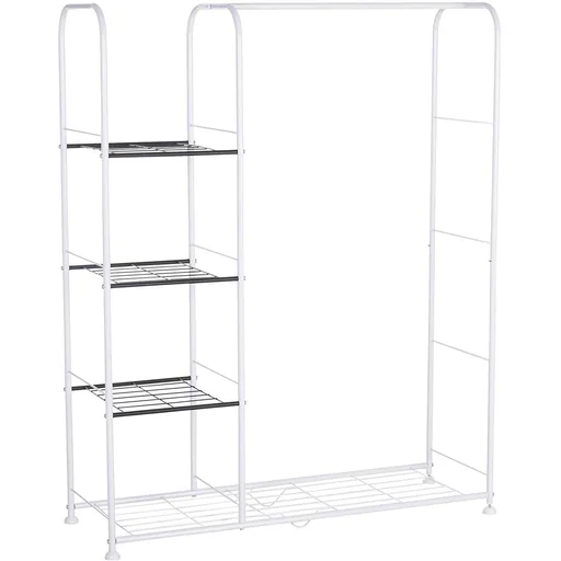 "Coat rack with shelf image"