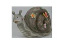 Snail with butterfly made of polyresin