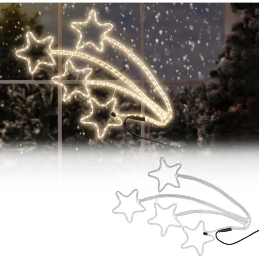 "Falling Stars Lightsnake - 216 Lichter - 6 Meter - 84 cm image"