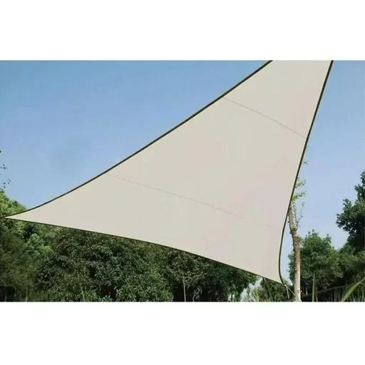 "Triangle shade cloth / sun sail - 3.6 x 3.6 x 3.6m - Cream image"