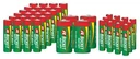 Zinc-carbon battery set 40 pieces