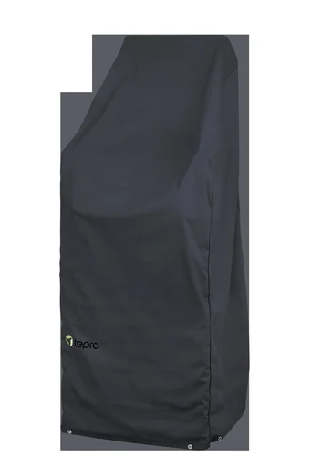"Cover for stackable/garden chairs, black image"