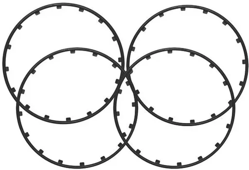 "Rim Ringz rim ring, 17 inches, color black image"