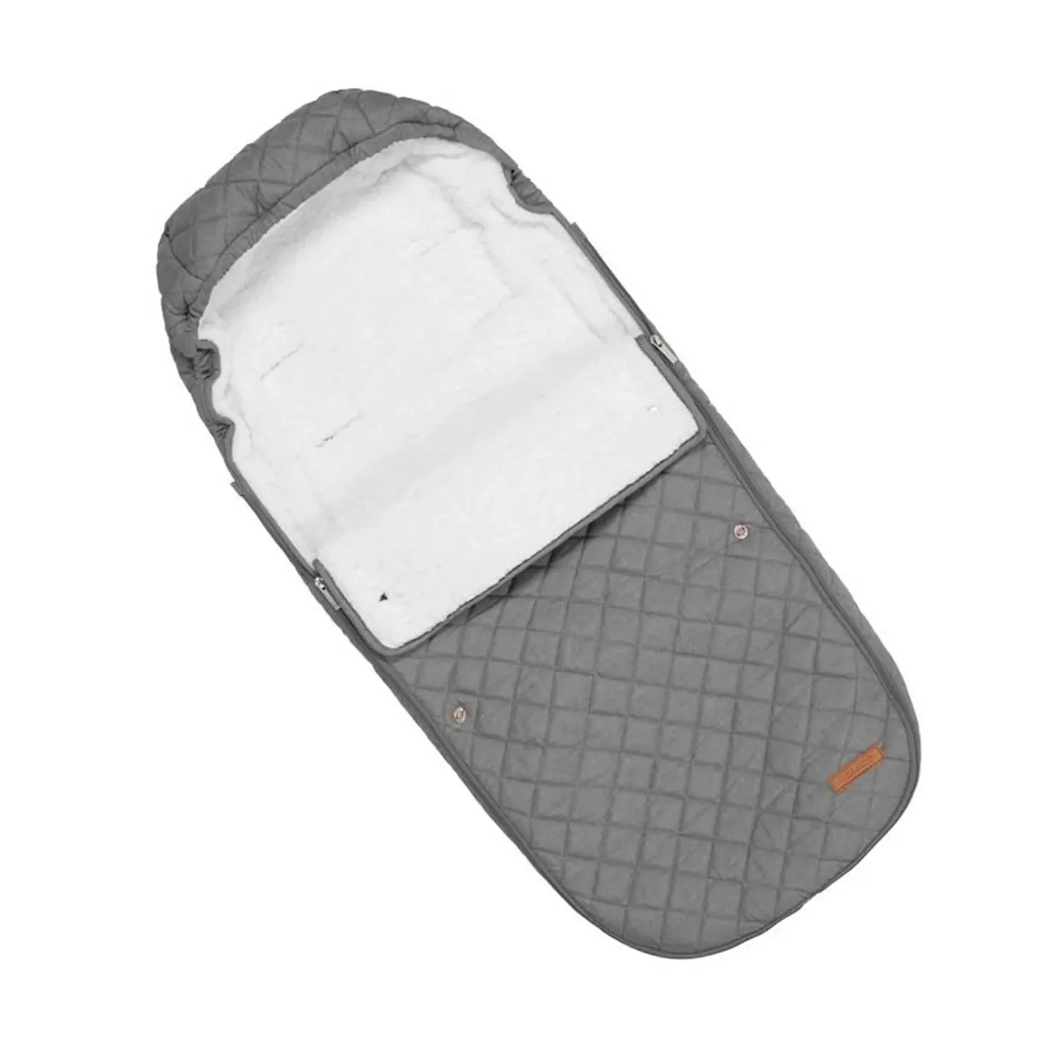 "Little dutch footmack, winter foot bag, baby foot bag - for strollers, gray image"