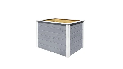 "Modular raised bed, wall thickness 21 mm, grey, 100 x 71 x 69 cm image"