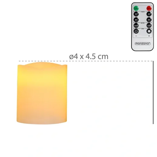 "12 white LED wax candles with battery image"