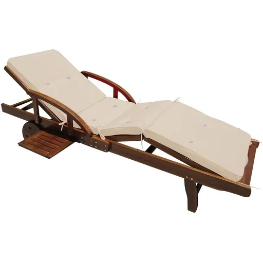 "Garden cushion - For lounger - 196x55x5cm - White image"