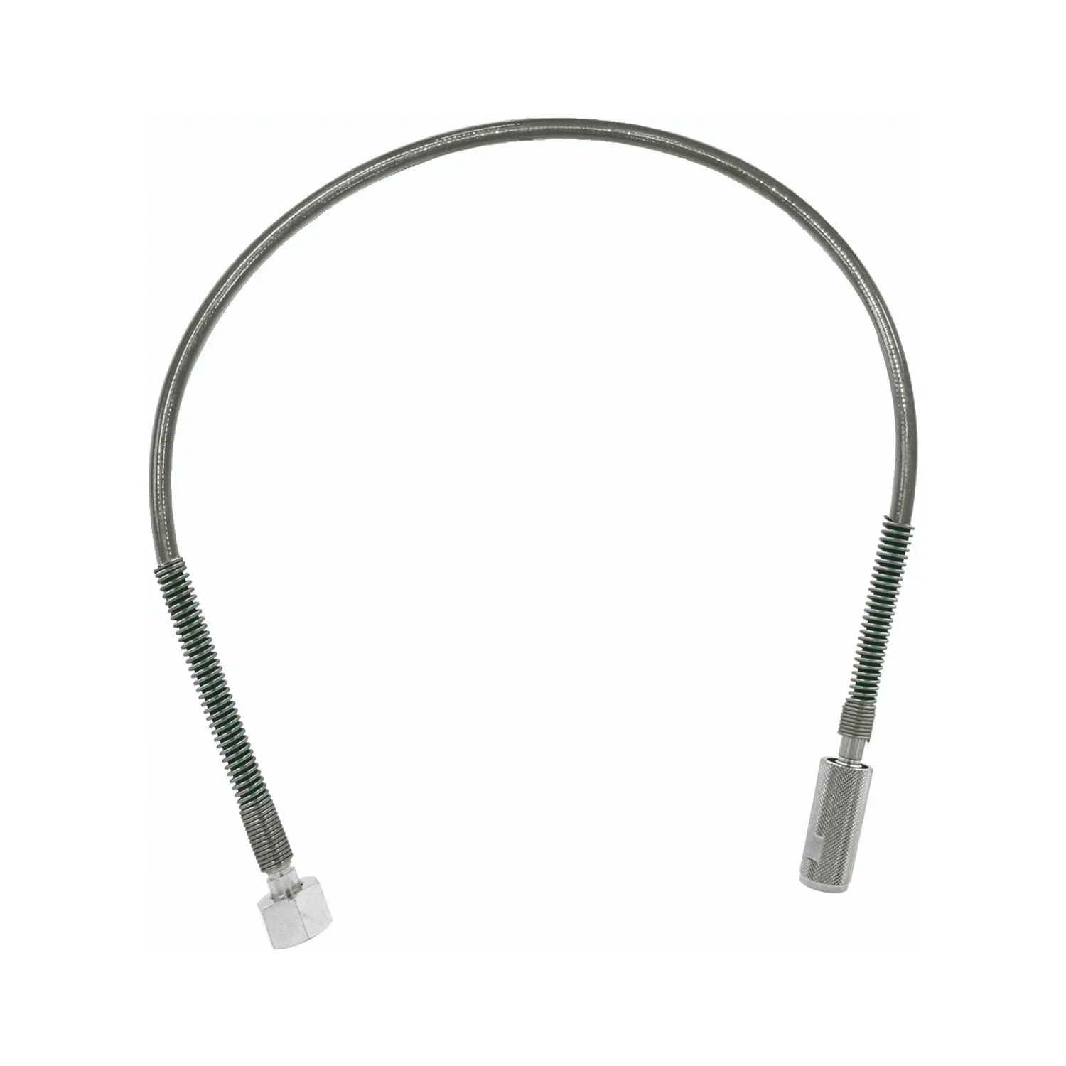 "High-pressure hose - CO2 for wall fitting - 1m - hexagon and hand-tightening knurled nut image"