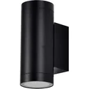 VT-11015 Outdoor wall light Up/Down - GU10 - Aluminium - Black - IP44