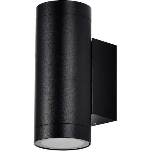 "VT-11015 Outdoor wall light Up/Down - GU10 - Aluminium - Black - IP44 image"