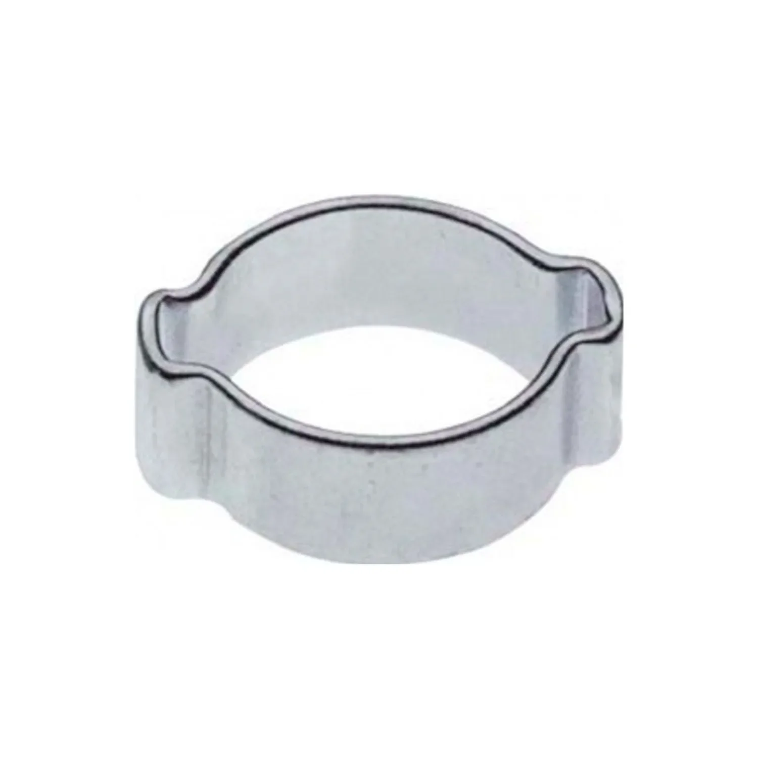 Double ear hose clamp, clip - 7 mm, galvanized, 100 pcs