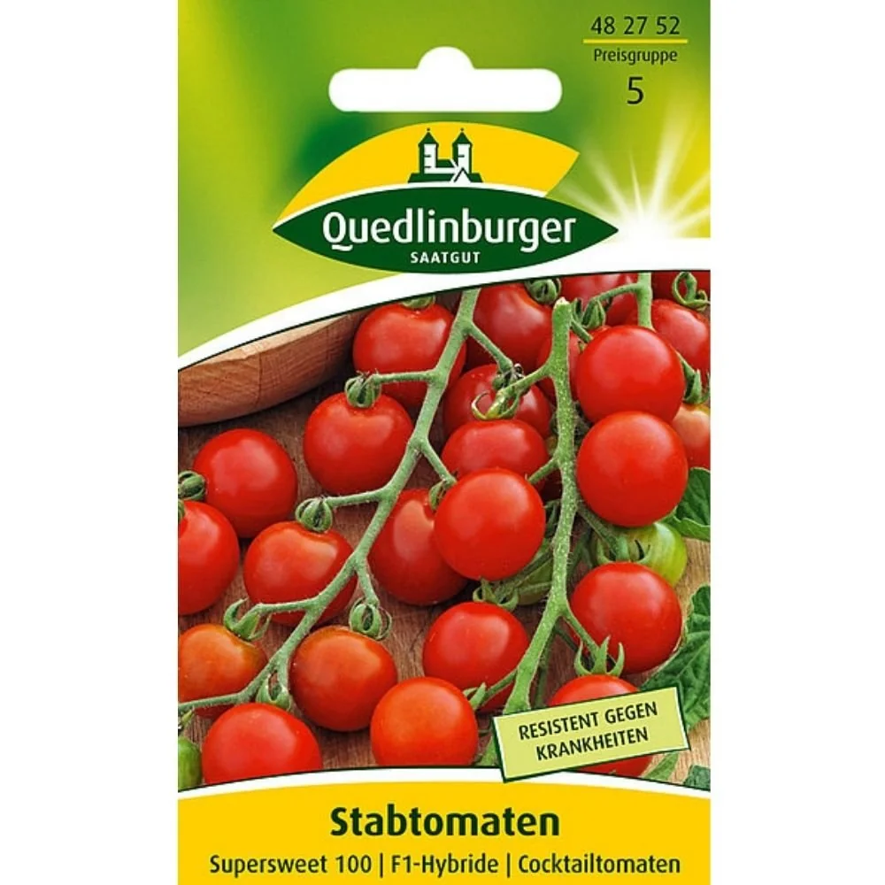 "Supersweet 100 F1 Tomato Seeds - Grow Sweet Cocktail Tomatoes image"