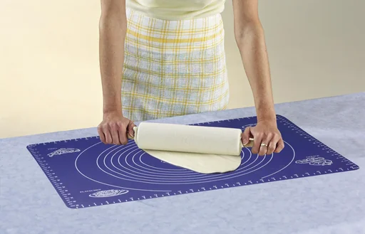 "Silicone baking mat with dividers image"