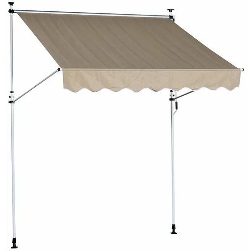 "Awning clamp awning sun protection beige 200 x 150cm image"