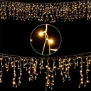 Icicle lighting 15m with 400 LEDs - warm white