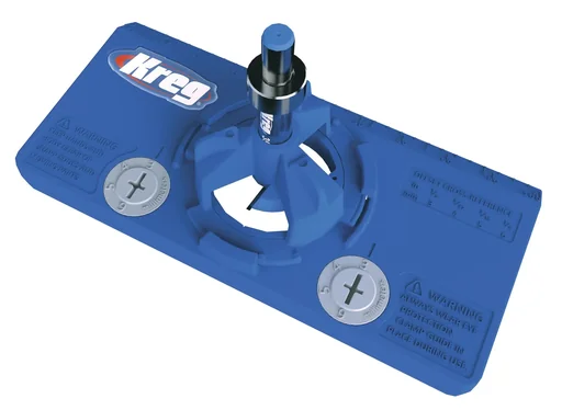 "Hinge drilling template image"