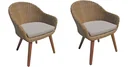 2 x garden chairs "Carson" with cushion