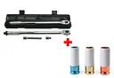 Automatic torque wrench set + 3-piece socket wrench set