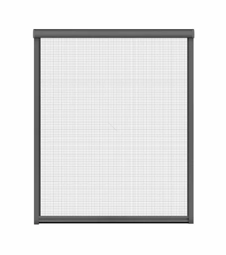 "Insect screen roller blind for windows, 100 x 160 cm in anthracite image"