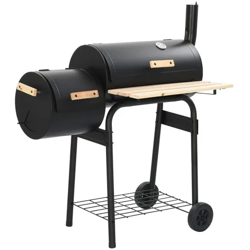 "Charcoal smoke grill image"