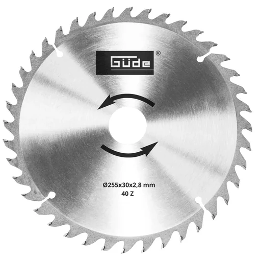 "HM wood saw blade 255 x 30 x 40Z image"