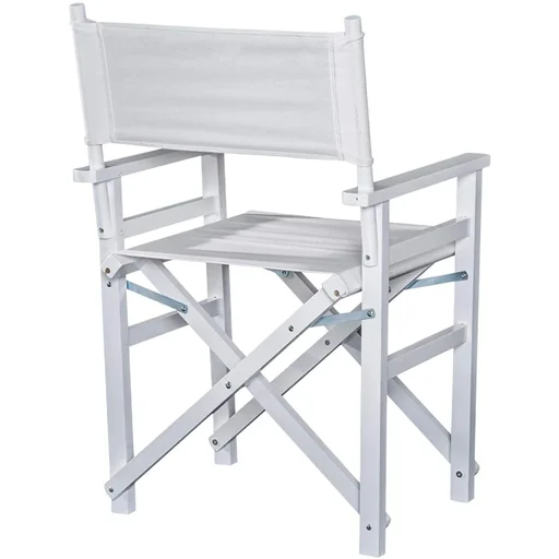 "Garden chair folding director's chair country house chair H88cm beech white image"