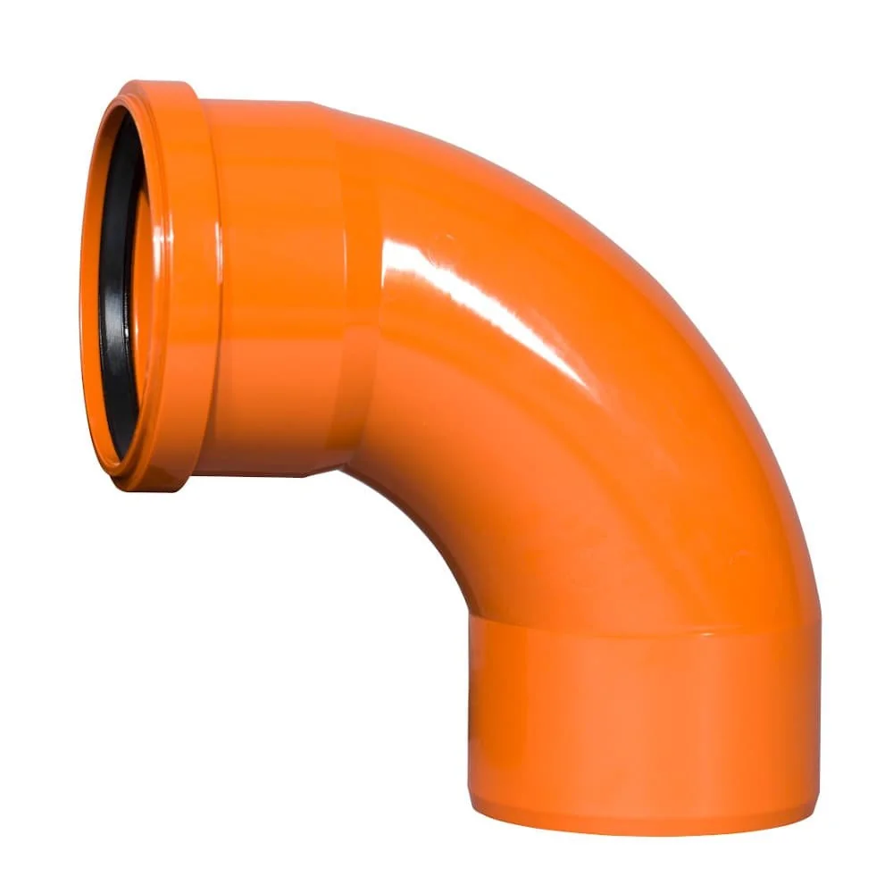 DN 110 Sewer Pipe Bend, 87 Degree PVC Drain Elbow