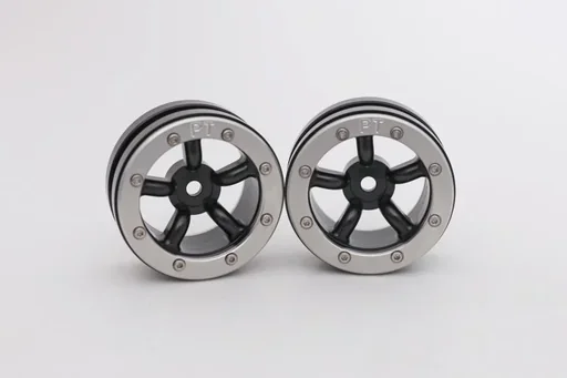 "Beadlock Wheels PT-Safari Schwarz/Silber 1.9 (2 St.) image"