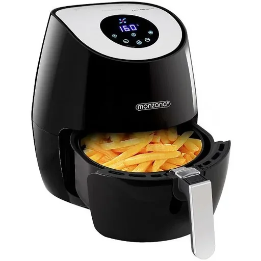 "9-in-1 Deep Fryer with Touch Display 3.6 Liters - Black image"