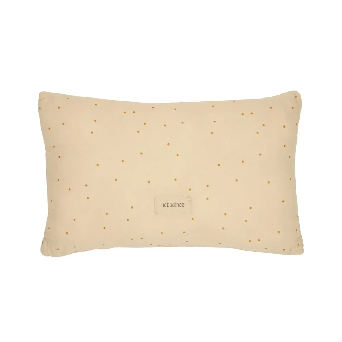 Nobodinoz WABI SABI Baby cushion, muslin pillow, 35 x 23 x 5 cm, color: Ginger sweet dots