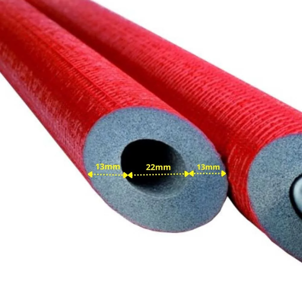 "22mm Pipe Insulation - 2m Foam Lagging for Plumbing & Heating image"