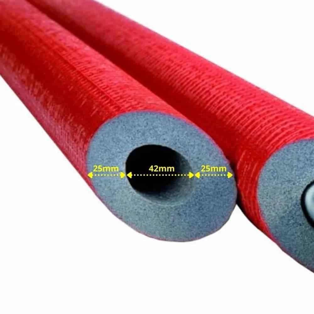 "Flexible Pipe Insulation 42mm, 25mm, 2m, Gray image"