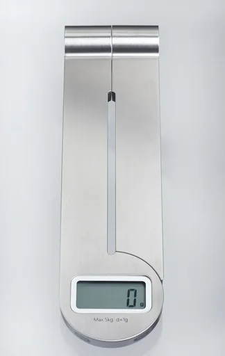"Digital kitchen scale “V”, stainless steel image"