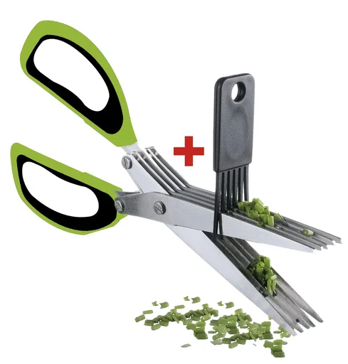 "Herb scissors + cleaning brush FREE image"