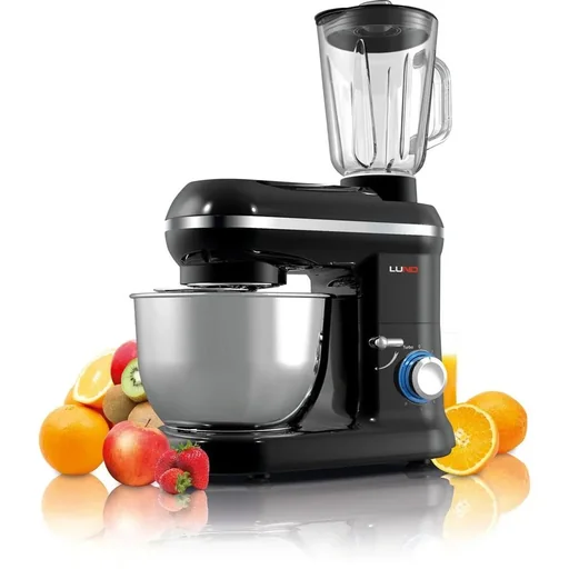"NL Food Processor Mixer and Blender - 1000W - Stainless Steel Bowl with 4.5 L image"