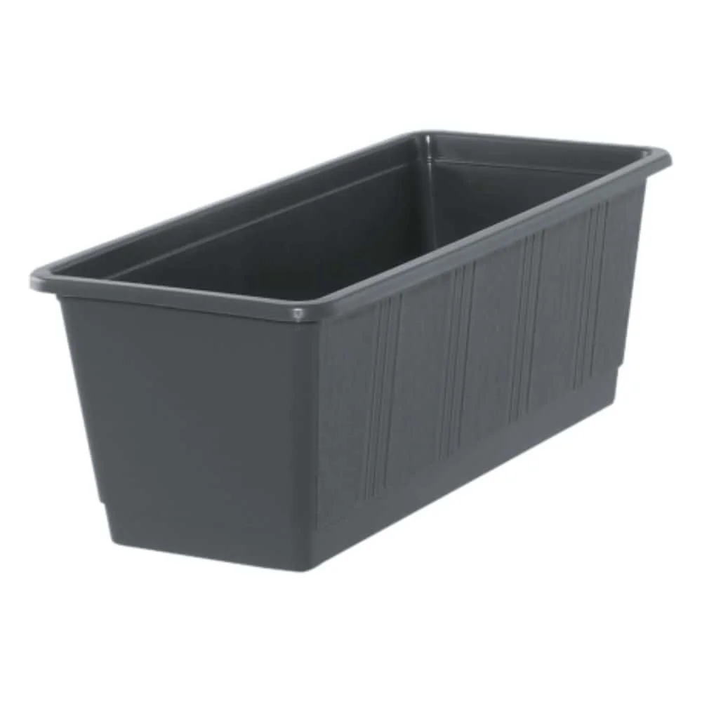 "60 cm Anthracite Flower Box, Plastic Planter image"