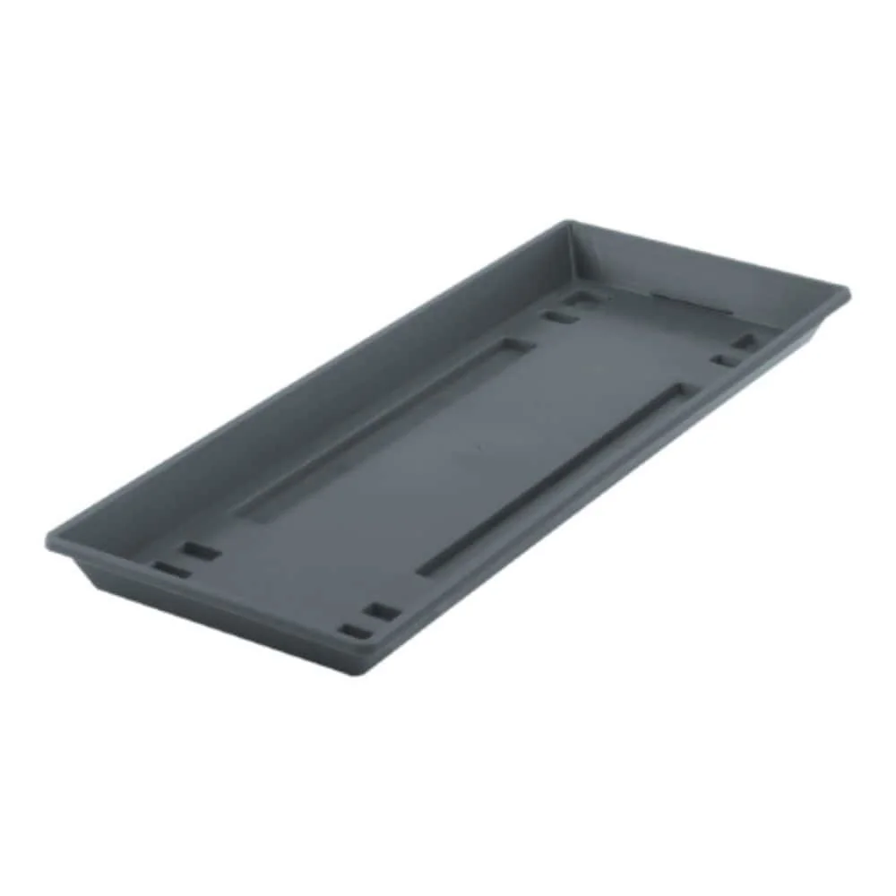 Plant Pot Saucer, Anthracite Flower Box Saucer, 50cm