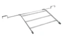 Aluminum folding grate for stainless steel pools
