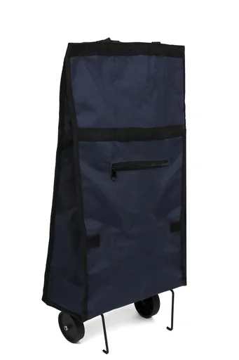 "Shopping trolley blue, foldable image"