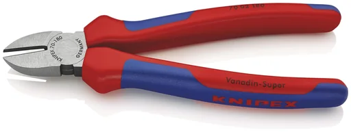 "Side cutters with multi-component grips, black atramentized, polished, 180 mm cutting edge with bevel image"