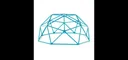 Deimos climbing dome, outdoor climbing dome for children, 1.90 m diameter, turquoise