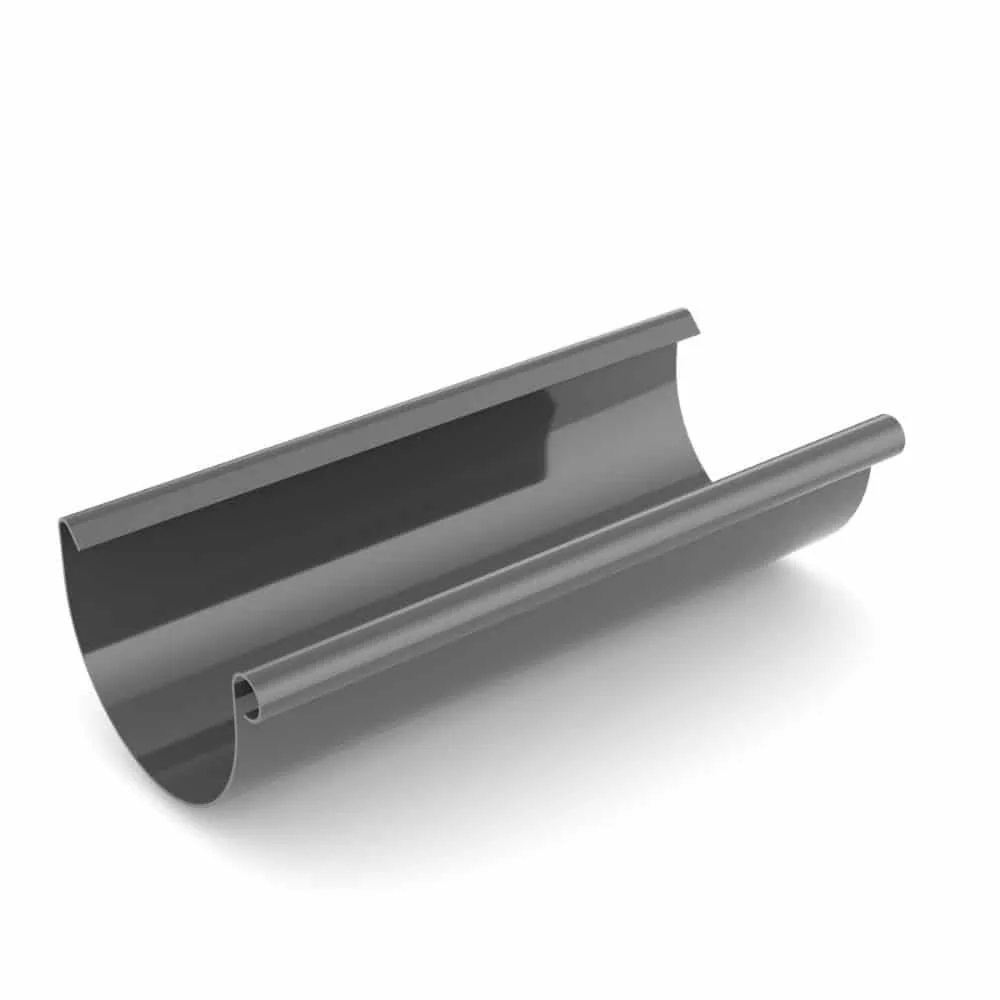 2m Graphite Rain Gutter - System 100 Roofing Drainage