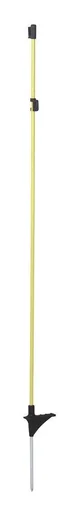 "Oval fiberglass post yellow with metal tip, 110cm image"
