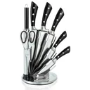 Stainless steel knife set WITH stand